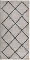 vidaXL - Vloerkleed - shaggy - hoogpolig - modern - 100x200cm - beige - en - antraciet