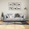 vidaXL - Vloerkleed - shaggy - hoogpolig - modern - 120x170 - cm - zwart - en - crème