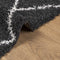 vidaXL - Vloerkleed - shaggy - hoogpolig - modern - 140x200 - cm - zwart - en - crème