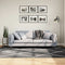vidaXL - Vloerkleed - shaggy - hoogpolig - modern - 160x230 - cm - zwart - en - crème