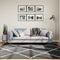 vidaXL - Vloerkleed - shaggy - hoogpolig - modern - 200x200 - cm - zwart - en - crème