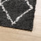 vidaXL - Vloerkleed - shaggy - hoogpolig - modern - 240x240 - cm - zwart - en - crème
