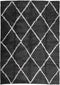 vidaXL - Vloerkleed - shaggy - hoogpolig - modern - 240x340 - cm - zwart - en - crème
