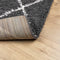 vidaXL - Vloerkleed - shaggy - hoogpolig - modern - 80x200 - cm - zwart - en - crème