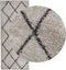 vidaXL - Vloerkleed - shaggy - hoogpolig - modern - 80x200 - cm - beige - en - antraciet