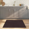 vidaXL - Vloerkleed - vierkant - 100x100 - cm - bamboe - donkerbruin