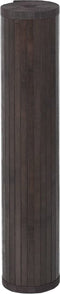 vidaXL - Vloerkleed - vierkant - 100x100 - cm - bamboe - donkerbruin