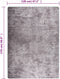 vidaXL - Vloerkleed - wasbaar - anti-slip - 120x170 - cm - grijs