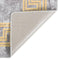 vidaXL - Vloerkleed - wasbaar - anti-slip - 120x180 - cm - grijs