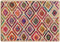 vidaXL - Vloerkleed - wasbaar - anti-slip - 120x180 - cm - meerkleurig