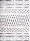 vidaXL - Vloerkleed - wasbaar - anti-slip - 120x180 - cm - zwart - en - wit