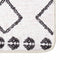 vidaXL - Vloerkleed - wasbaar - anti-slip - 120x180 - cm - zwart - en - wit