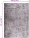 vidaXL - Vloerkleed - wasbaar - anti-slip - 150x230 - cm - grijs
