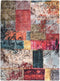 vidaXL - Vloerkleed - wasbaar - anti-slip - 150x230 - cm - patchwork - meerkleurig