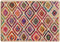 vidaXL - Vloerkleed - wasbaar - anti-slip - 160x230 - cm - meerkleurig