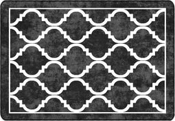 vidaXL - Vloerkleed - wasbaar - anti-slip - 160x230 - cm - zwart - en - wit