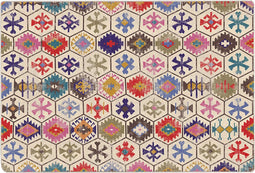 vidaXL - Vloerkleed - wasbaar - anti-slip - 190x300 - cm - meerkleurig