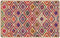 vidaXL - Vloerkleed - wasbaar - anti-slip - 190x300 - cm - meerkleurig
