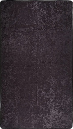 vidaXL - Vloerkleed - wasbaar - anti-slip - 190x300 - cm - antracietkleurig