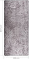 vidaXL - Vloerkleed - wasbaar - anti-slip - 80x300 - cm - grijs
