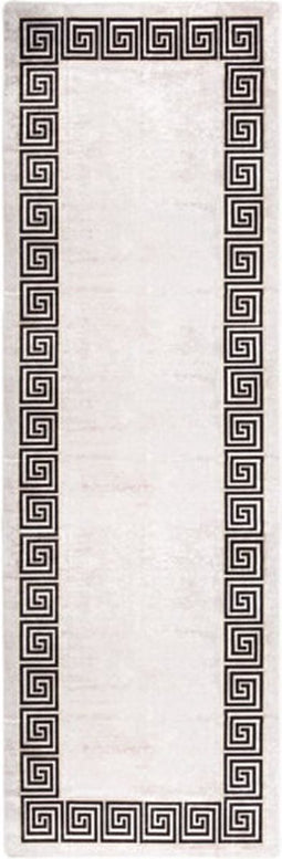 vidaXL - Vloerkleed - wasbaar - anti-slip - 80x300 - cm - lichtbeige