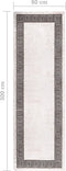 vidaXL - Vloerkleed - wasbaar - anti-slip - 80x300 - cm - lichtbeige