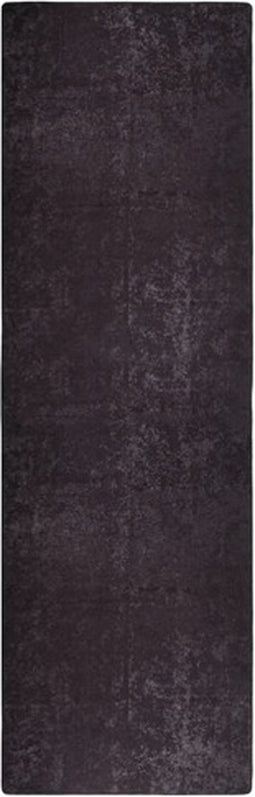 vidaXL - Vloerkleed - wasbaar - anti-slip - 80x300 - cm - antracietkleurig