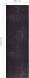 vidaXL - Vloerkleed - wasbaar - anti-slip - 80x300 - cm - antracietkleurig