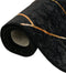 vidaXL - Vloerkleed - wasbaar - anti-slip - 80x300 - cm - zwart - en - goudkleurig