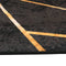 vidaXL - Vloerkleed - wasbaar - anti-slip - 80x300 - cm - zwart - en - goudkleurig