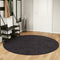 vidaXL - Vloerkleed - wasbaar - anti-slip - Ø - 200 - cm - antracietkleurig