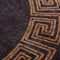 vidaXL - Vloerkleed - wasbaar - anti-slip - Ø - 200 - cm - zwart - en - goudkleurig