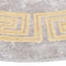 vidaXL - Vloerkleed - wasbaar - anti-slip - ø120 - cm - grijs