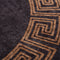 vidaXL - Vloerkleed - wasbaar - anti-slip - ø120 - cm - zwart - en - goudkleurig