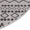 vidaXL - Vloerkleed - wasbaar - anti-slip - ø120 - cm - zwart - en - wit