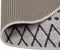 vidaXL - Vloerkleed - wasbaar - anti-slip - ø120 - cm - zwart - en - wit