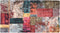 vidaXL - Vloerkleed - wasbaar - anti-slip - patchwork - 190x300 - cm - meerkleurig