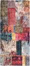 vidaXL - Vloerkleed - wasbaar - anti-slip - patchwork - 80x300 - cm - meerkleurig