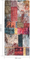 vidaXL - Vloerkleed - wasbaar - anti-slip - patchwork - 80x300 - cm - meerkleurig