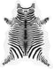 vidaXL - Vloerkleed - zebrapatroon - wasbaar - anti-slip - 120x170 - cm - zwart - wit