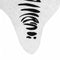 vidaXL - Vloerkleed - zebrapatroon - wasbaar - anti-slip - 120x170 - cm - zwart - wit