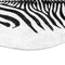 vidaXL - Vloerkleed - zebrapatroon - wasbaar - anti-slip - 120x170 - cm - zwart - wit