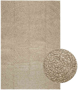 vidaXL - Vloerkleed - ZIZUR - beige - binnen - en - buiten - 140x200 - cm - jute - look