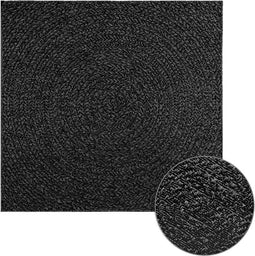 vidaXL - Vloerkleed - ZIZUR - binnen - en - buiten - 120x120cm - jute - look - antraciet