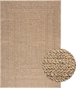 vidaXL - Vloerkleed - ZIZUR - binnen - en - buiten - 120x170 - cm - jute - look