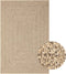 vidaXL - Vloerkleed - ZIZUR - binnen - en - buiten - 120x170 - cm - jute - look