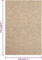 vidaXL - Vloerkleed - ZIZUR - binnen - en - buiten - 120x170 - cm - jute - look
