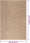 vidaXL - Vloerkleed - ZIZUR - binnen - en - buiten - 120x170 - cm - jute - look