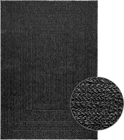 vidaXL - Vloerkleed - ZIZUR - binnen - en - buiten - 120x170cm - jute - look - antraciet