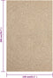 vidaXL - Vloerkleed - ZIZUR - binnen - en - buiten - 140x200 - cm - jute - look